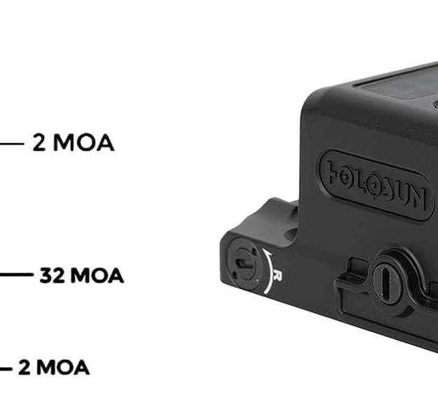 Holosun EPS Carry MRS 1x green enclosed pistol sight in black