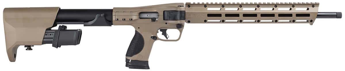 Smith & Wesson M&P FPC 9mm FDE folding carbine with M-LOK handguard