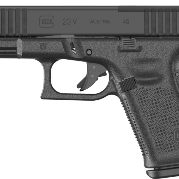 Glock 23 V MOS .40 S&W pistol with 4.02-inch barrel and black finish