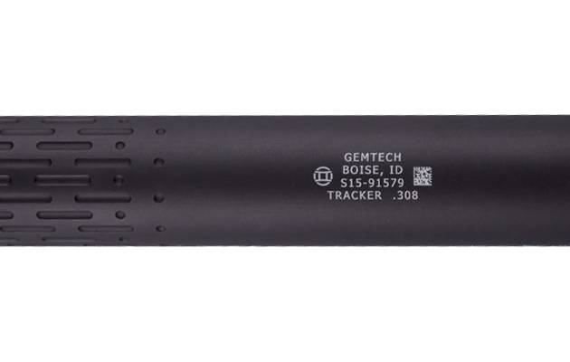 Gemtech Tracker .30-caliber silencer with 5/8-24 direct-thread mount