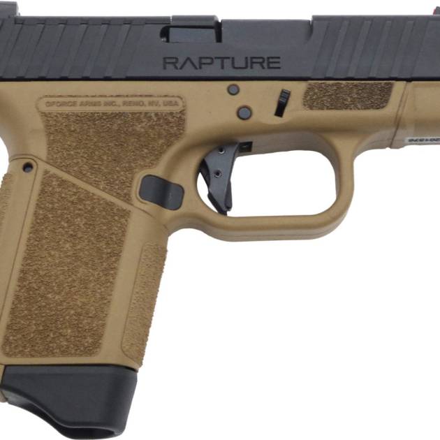 GForce Arms GF932512FD GF9 Rapture 9mm Semi-Auto Handgun 3.25" 12+1 FDE/Black