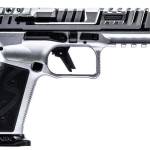 Canik SFx Rival-S 9mm chrome pistol with 5-inch barrel and two 18-round magazines