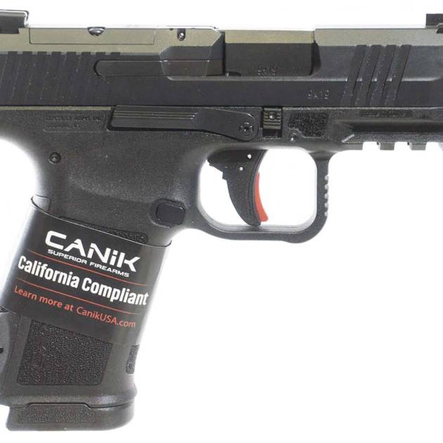 Canik METE MC9L 9mm black pistol with 3.18-inch barrel