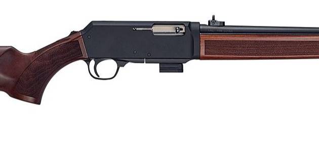 Henry Homesteader 9mm rifle with 16.37-inch blued barrel and American walnut stock