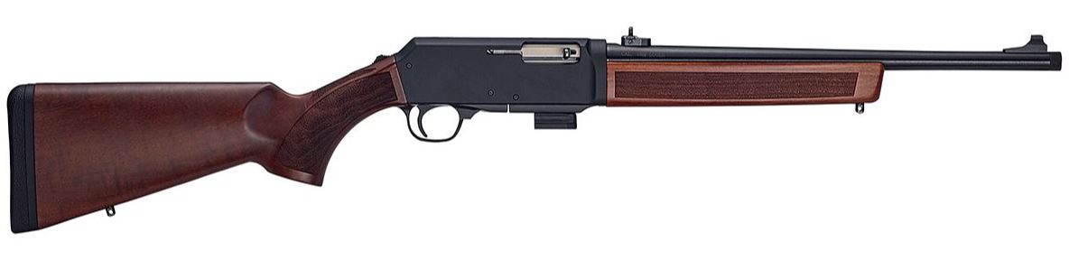 Henry Homesteader 9mm rifle with 16.37-inch blued barrel and American walnut stock
