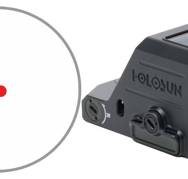 Holosun HS407C-X3 open reflex sight with 2 MOA red dot and black matte finish