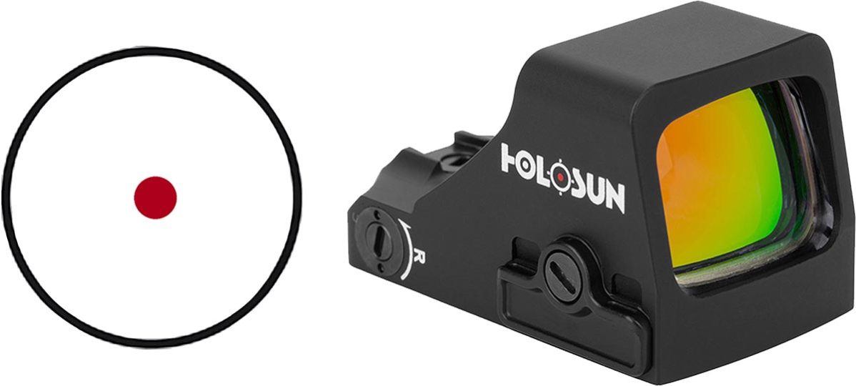 Holosun HS407K X2 6 MOA red dot sight in black anodized finish