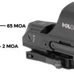 Holosun HS510C black 1x open reflex sight with 2 MOA dot and 65 MOA circle reticle