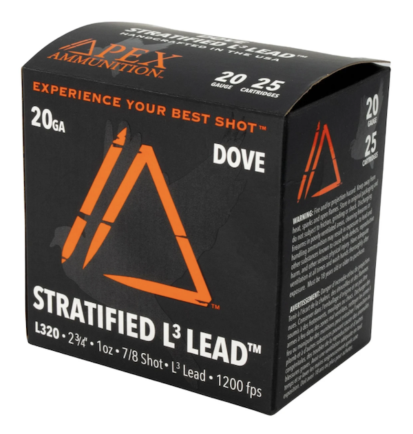 APEX ELEMENT DOVE 20G 3" 7X8 1-1/8