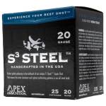 APEX 20 GA 3" S3 STEEL1 OZ. #3 25RD