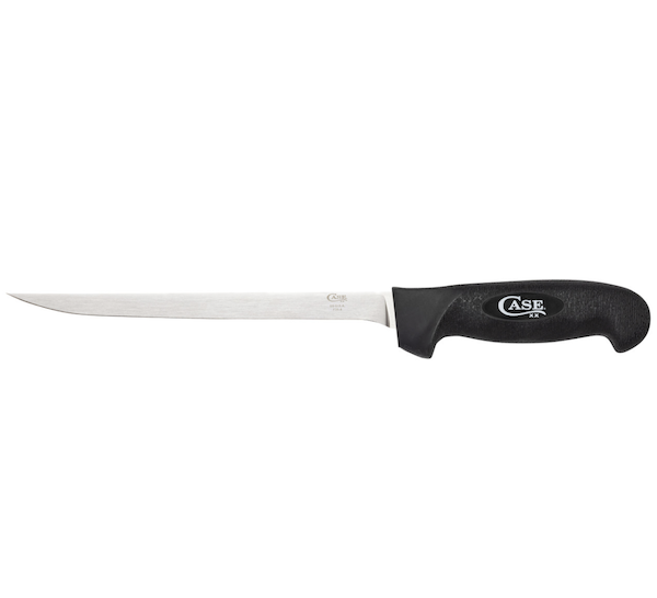 CASE 8" SS FILLET KNIFE BLK RBR HDL