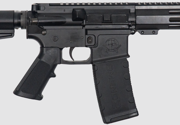 GLFA 223WLD 7.5" BRACED BLK/BLK HG
