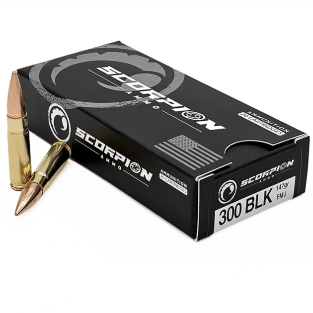 SCORPION 300 BLK 147GR FMJ 20/BOX
