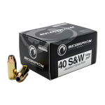 SCORPION 40 S&W 180GR JHP 20/BOX