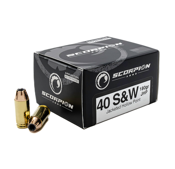 SCORPION 40 S&W 180GR JHP 20/BOX