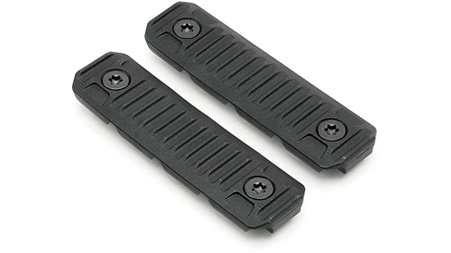 M-LOK CABLE MANAGEMENT COVERS - BLACK, LONG, 2/PC