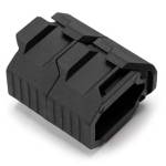 M-LOK STACKED ANGLED GRIP W/ CMS - BLACK