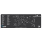 CZ SCORPION EVO 3 SCHEMATIC PROMAT - CHARCOAL GRAY/CERUS BLUE