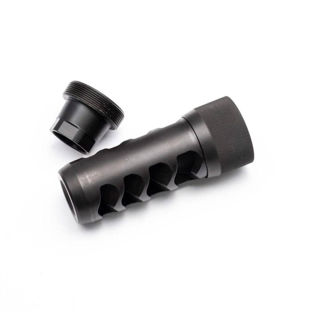 Area 419 Sidewinder Magnum Self Timing Muzzle Brake 338 cal Black Nitride 5/8-24