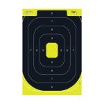 Allen EZ Aim Splash Reactive Paper Target IPSC Silhouette 12.5"x18.25" Yellow and Black 30 per Pad