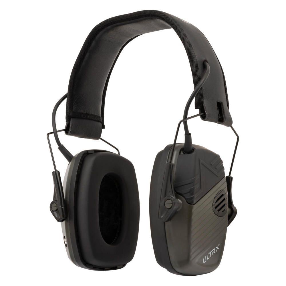 Allen ULTRX Stereo Electronic Ear Muffs 24dB Olive