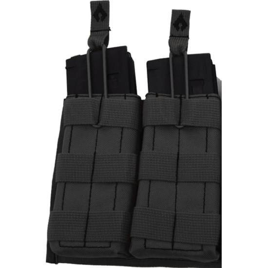 Advance Warrior Solutions Open Top Double Mag Pouch Black