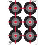 Birchwood Casey Dirty Bird 12"x18" Splatter Target Multiple Bull's Eye 100/ct