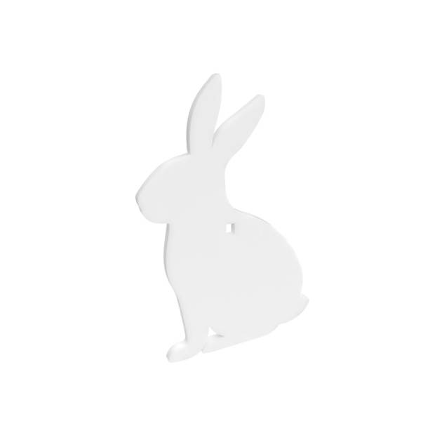 Birchwood Casey AR500 3/8" Steel 1 Hole Animal Silhouette Target - Rabbit 1/ct