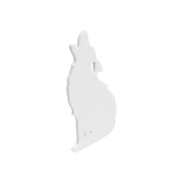 Birchwood Casey AR500 3/8" Steel 1 Hole Animal Silhouette Target - Howling Coyote 1/ct