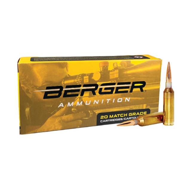 Berger Hybrid Target Rifle Ammunition 6.5 PRC 153.5gr OTM 2930 fps 20/ct