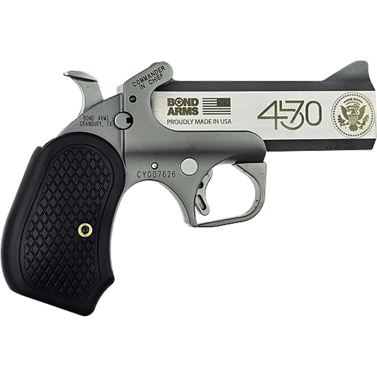 Bond Arms Trump 45-47 'Commander and Chief' Big Bore Handgun .45-70 Single Shot 4.25" Barrel