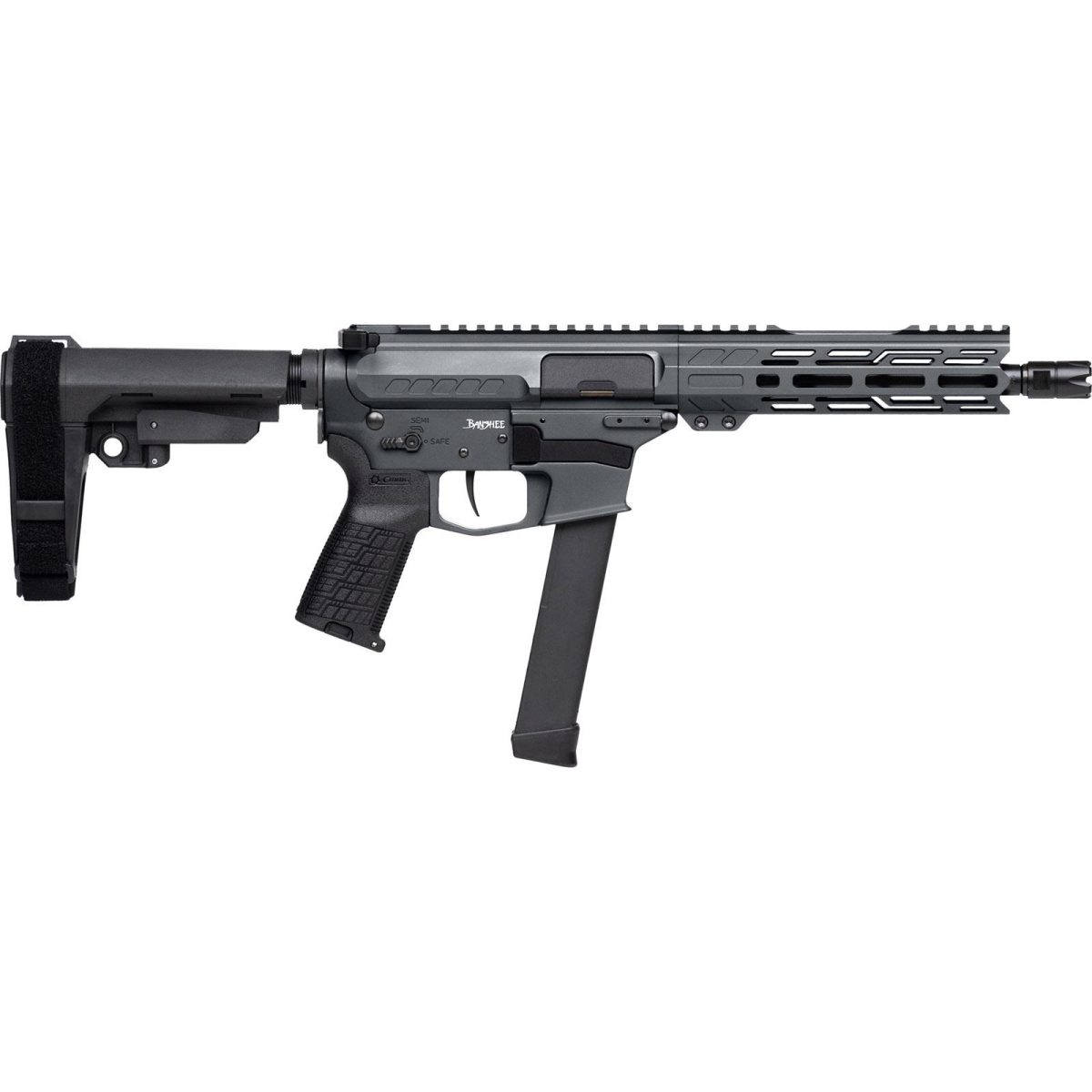 CMMG Banshee Fixed Ejector MkGs Pistol 9mm Luger 33rd Magazine 8'' Barrel Tungsten w/Brace