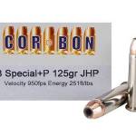 Corbon Self-Defense JHP Handgun Ammunition .38 Spl (+P) 125 gr JHP 1125 fps 20/ct