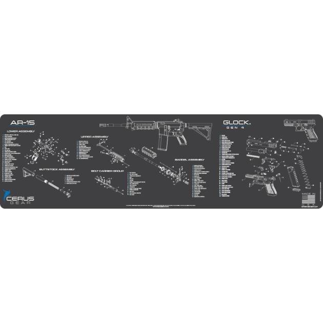 Cerus Gear Magnum XXL 14x48 AR-15/Glock Combo Schematic Promat Grey