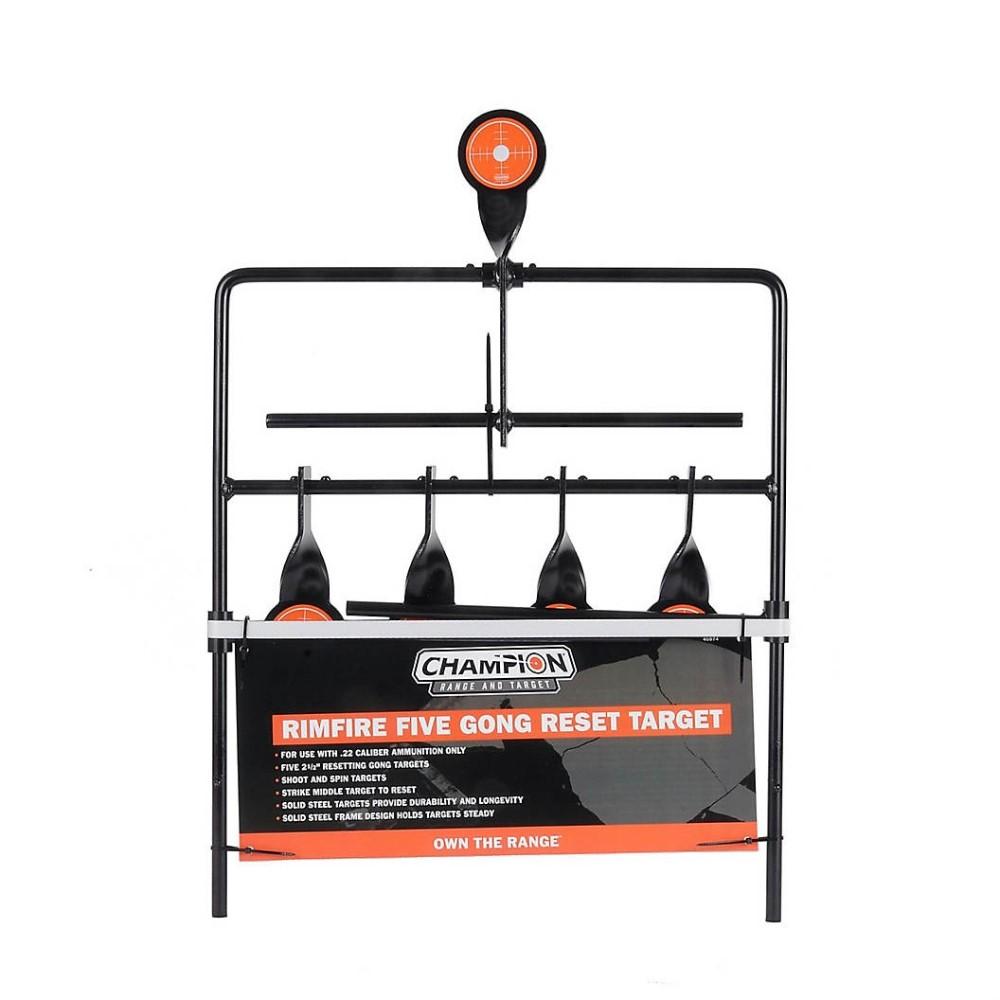 Champion Rimfire Five Gong Auto Reset Target Steel