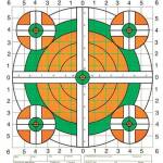 Champion Scorekeeper Targets Fluorescent Orange & Green Bull - 100 yd. Rifle Sight-In 100/Pack