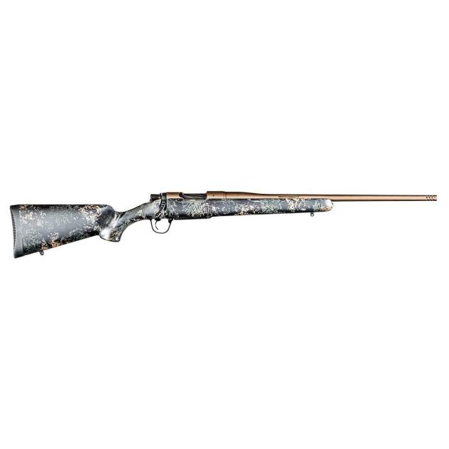 Christensen Arms Mesa FFT Rifle 7mm PRC 4rd 22" Burnt Bronze Barrel Carbon Stock with Green and Tan Accents