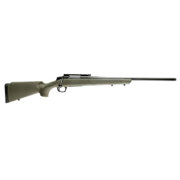 CVA Cascade Rifle .243 Win 4rd Capacity 20" Threaded Cerakote Black Barrel OD Green Stock 0 MOA Pic Rail