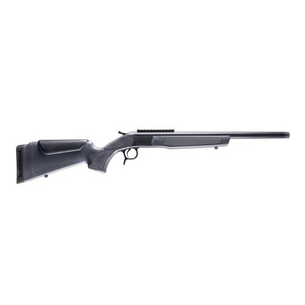 CVA Scout Single Shot Rifle .44 Rem Mag 20" Threaded Blued Barrel Grey Stock 0 MOA Pic Rail