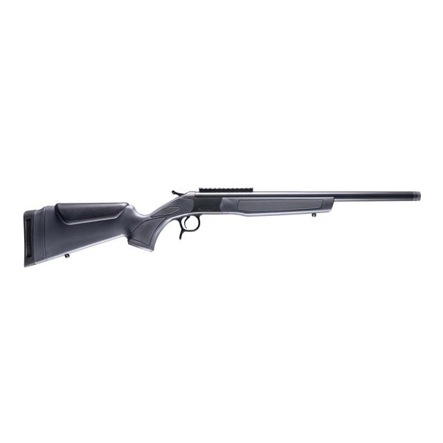 CVA Scout Single Shot Rifle .44 Rem Mag 20" Threaded Blued Barrel Grey Stock 0 MOA Pic Rail