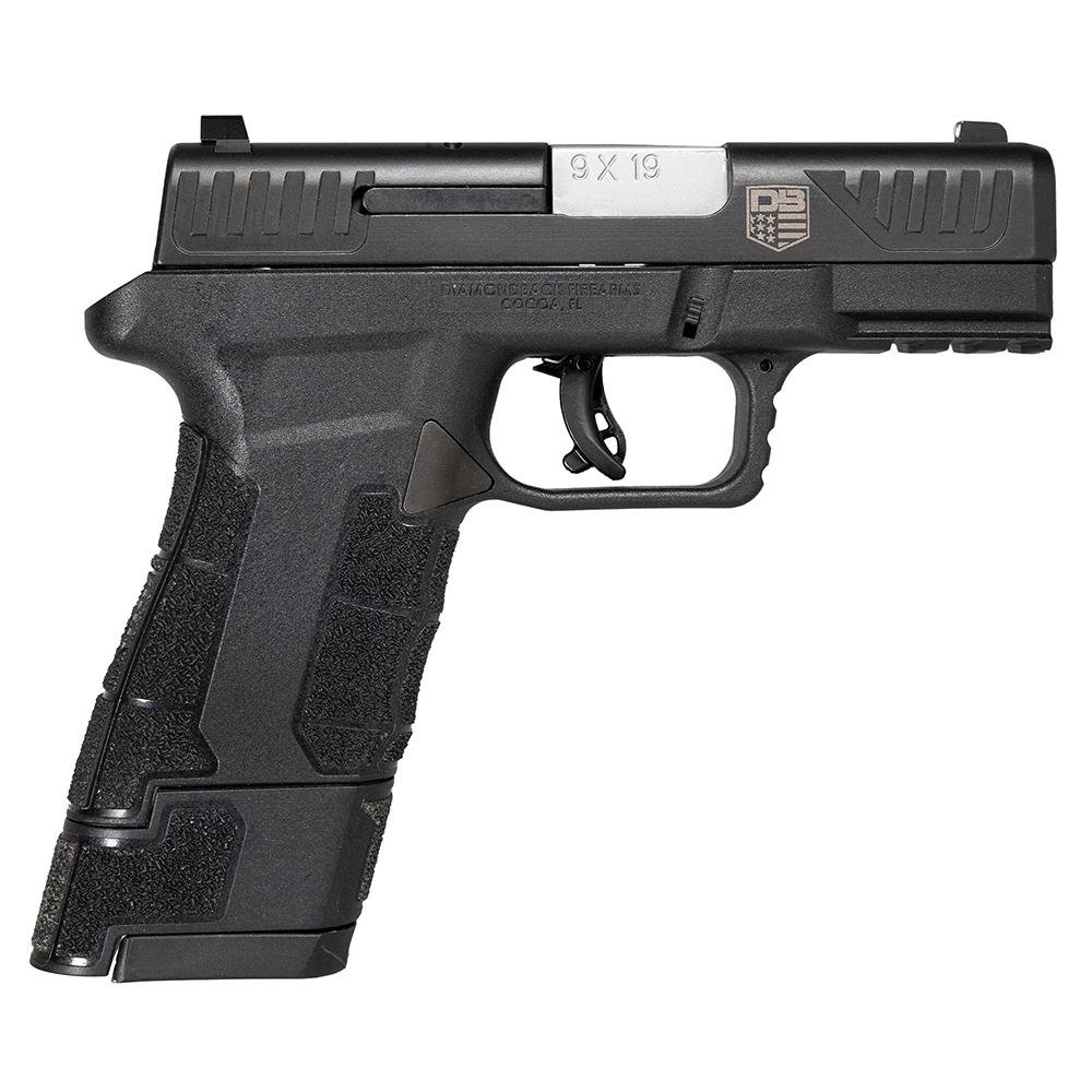 Diamondback DBAM29 Sub-Compact Handgun 9mm Luger 17(1)&12(1)rd Magazines 3.5" Barrel Black