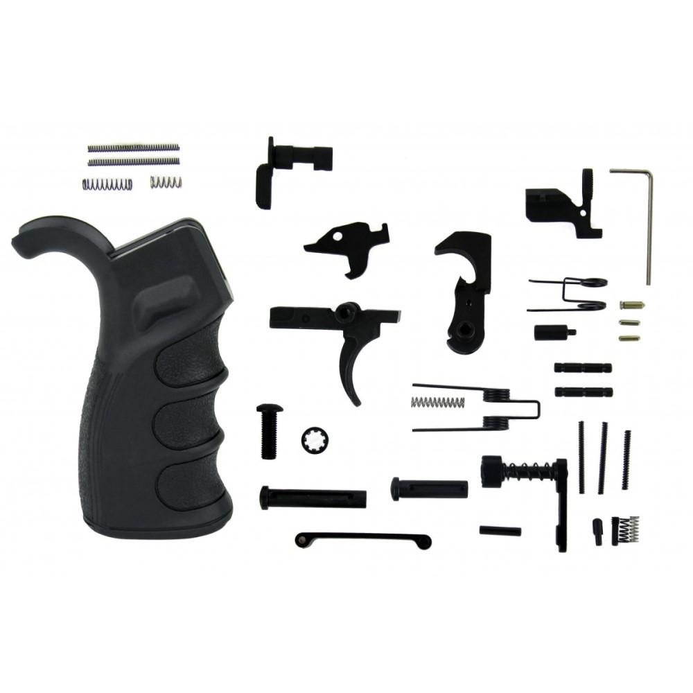TacFire AR-10 Lower Parts Kit - Black