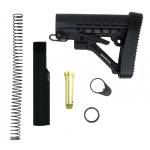 TacFire AR-15 Mil Spec Buffer Tube Kit with QD Attachments