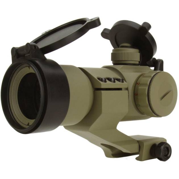 TacFire Red/Green Dot Sight 1x30 Dual Illum. Tan with Cantilever Mount