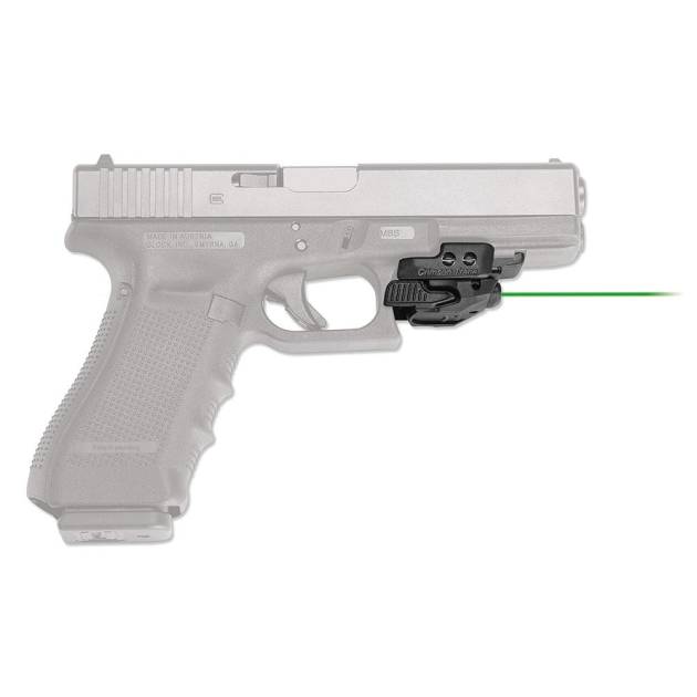 Crimson Trace Crimson Defender Rail Master Green Universal Handgun Laser Sight Black