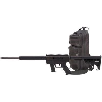 Just Right Carbine Gen3 Safe Takedown Rifle 9mm Luger 10rd Glock Style Magazine 17" Barrel Black 17in Thordsen Stock w/Slingpack