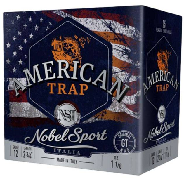 Noble Sport Target Trap Shotshells 12 ga 2-3/4" 1-1/8 oz 1200 fps #7.5 25/ct