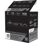 Migra Waterfowl Steel Shot Shotshells 12 ga 3" 1-1/4 oz 1430 fps #1/#3 25/ct