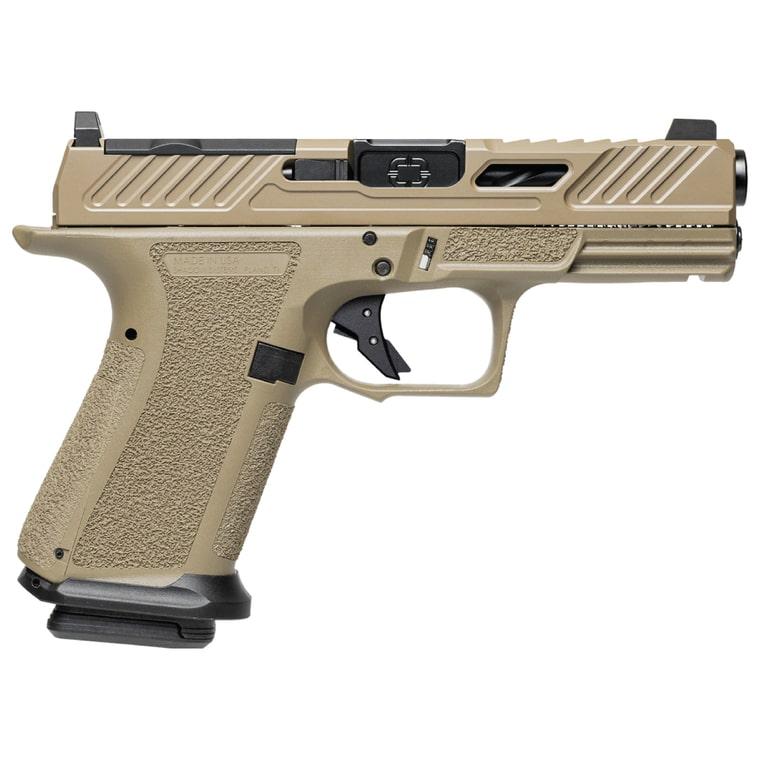 Shadow Systems CA Compliant MR920 Handgun 9mm Luger 10rd Magazine(2) 4" Spiral Black Barrel FDE Grip/Slide