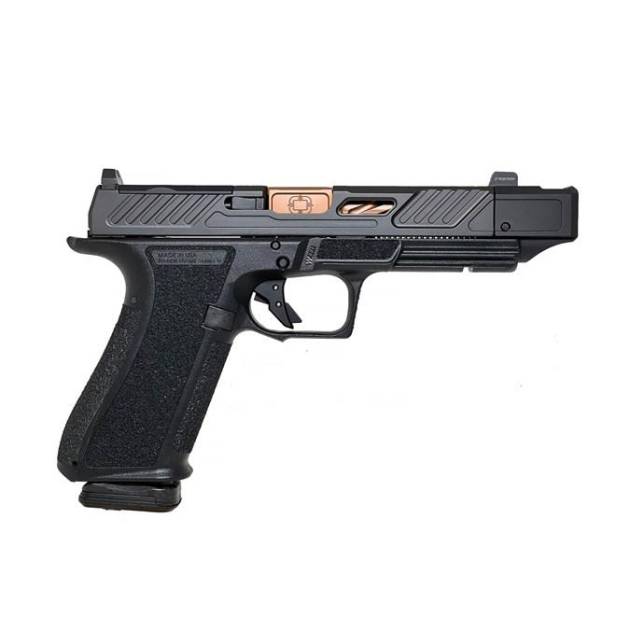 Shadow Systems DR92OP Elite Optic Cut Handgun 9mm Luger 10rd Magazines(2) 4" Bronze Barrel Compensated Black CA Compliant